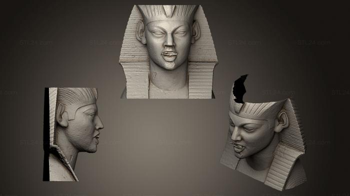 Mask (Sphinx, MS_0194) 3D models for cnc